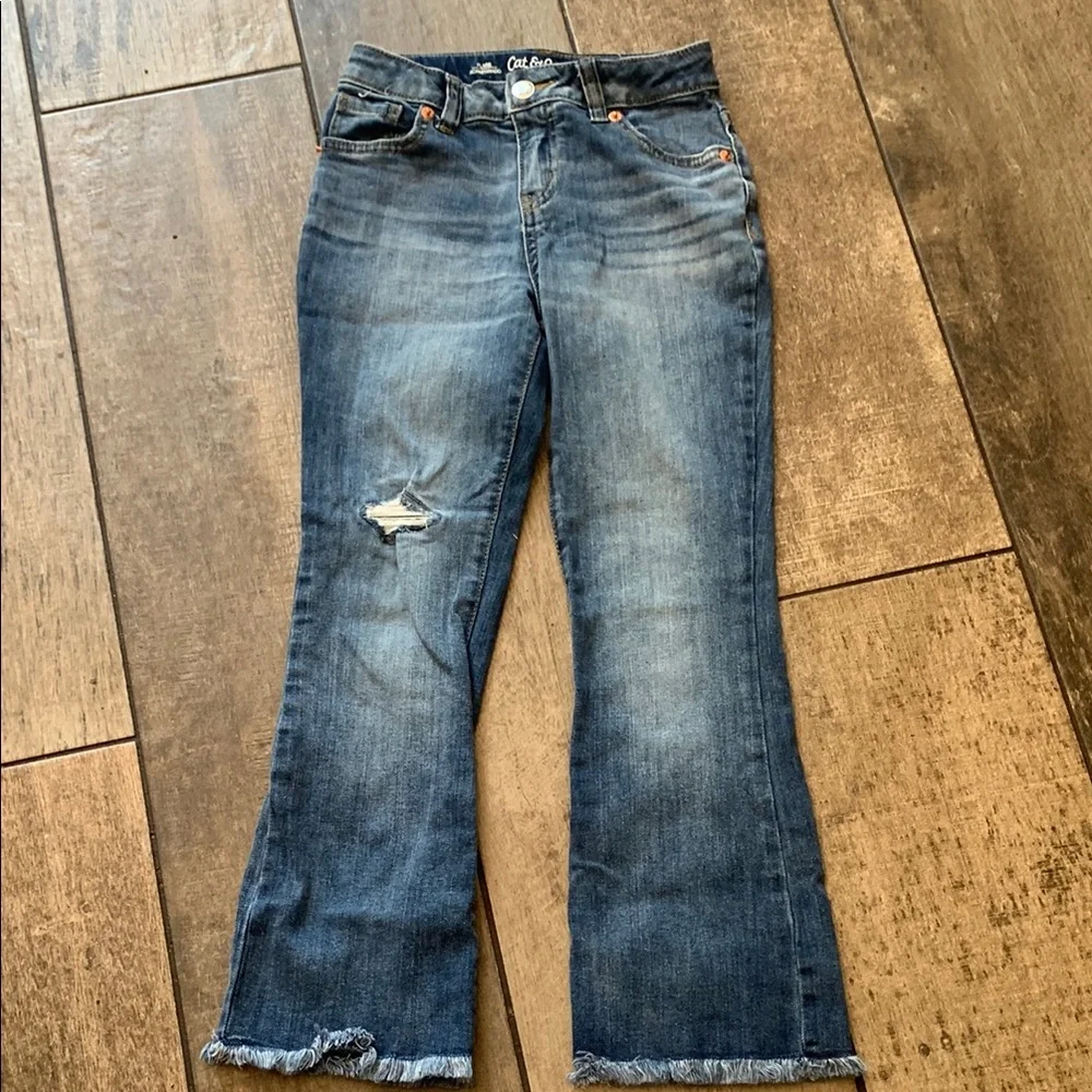 Girl’s Cat & Jack Flare jeans - Picture 1 of 3